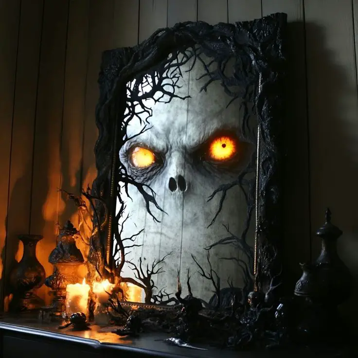 haunted-mirror-creative-halloween-wreath-ideas