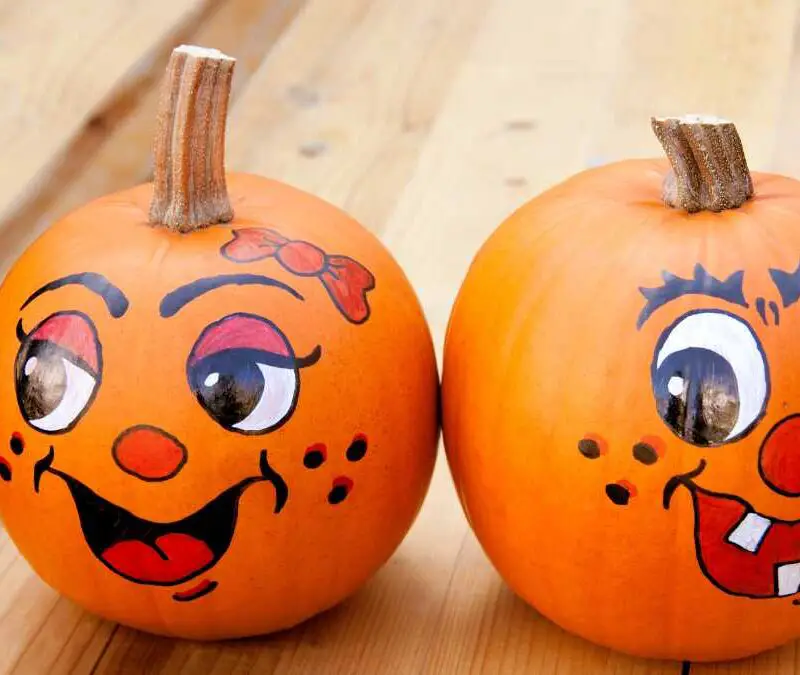 painted-pumpkin-no-carve-pumpkin-ideas-for-kids