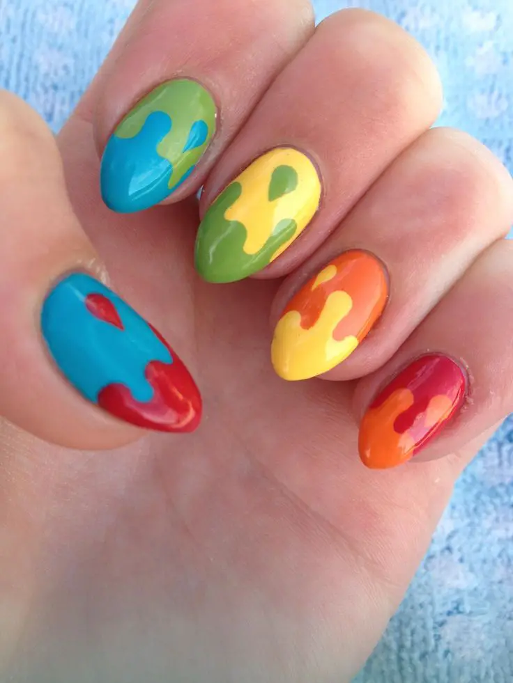 popsicle-drip-summer-nail-design