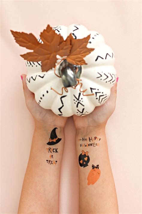 temporary-tattoos-no-carve-pumpkin-ieeas-for-kids