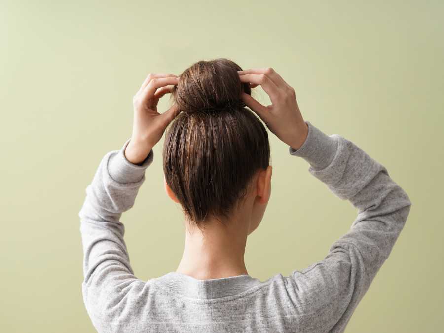 knot-bun-bridal-hairstyle-ideas