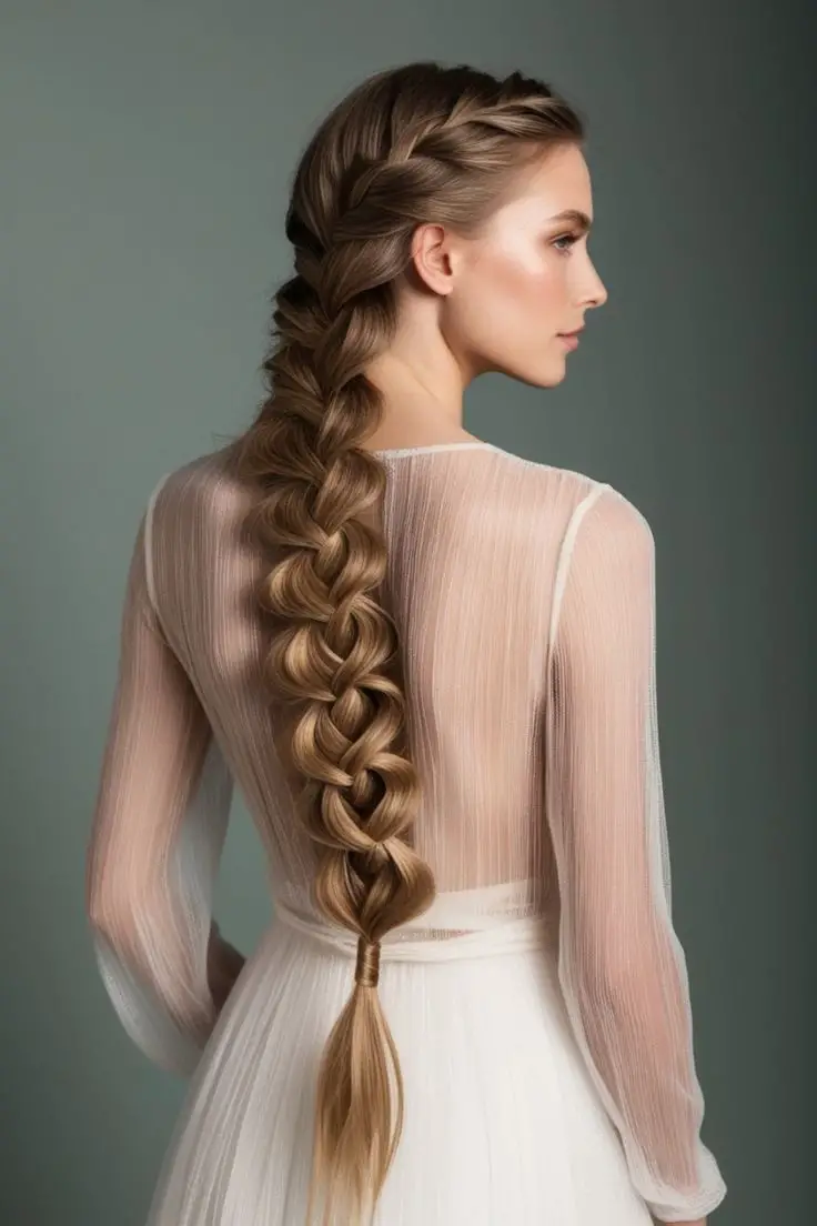 water-fall-loose-stunning-bridal-hairstyle-ideas