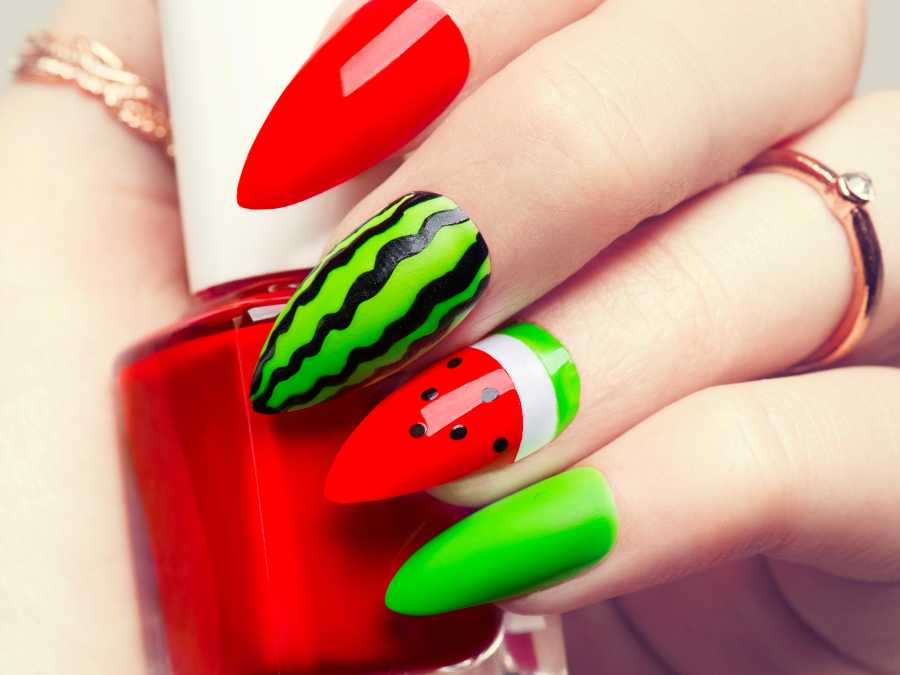 watermelon-nail