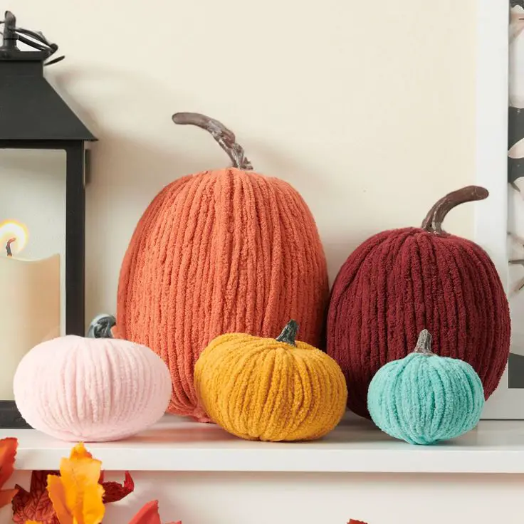 multi-color-wrapped-pumpkin-no-carve-pumpkin-ideas-for-kids