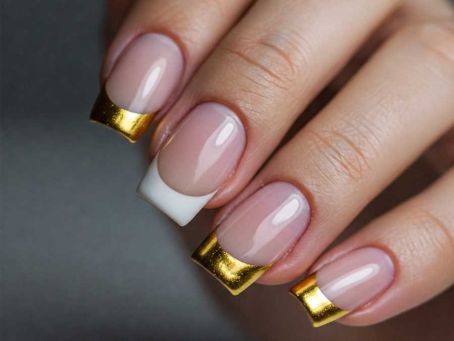 classic-french-tips-wedding-nails-ideas
