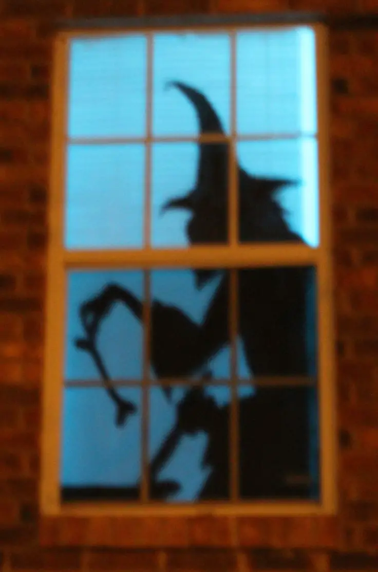 creepy window silhouettes