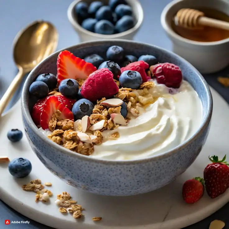 Greek-yogurt-and-berry-breakfast-bowl