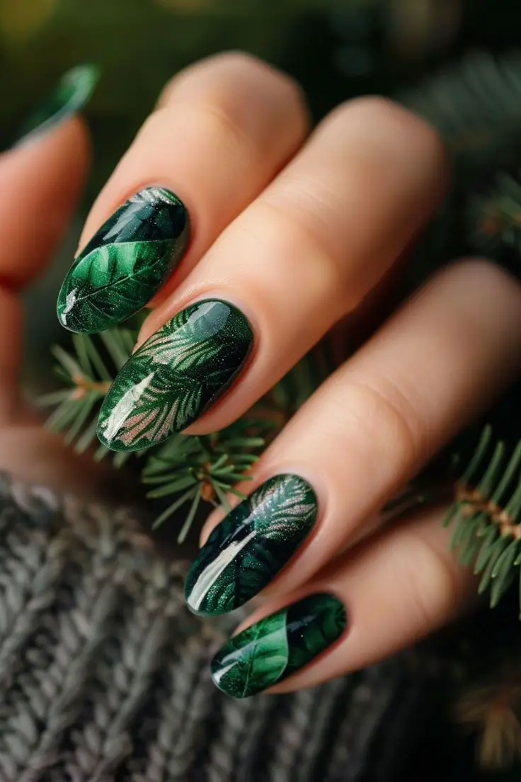 incorporate-nature-element-thanksgiving-nail-art-design