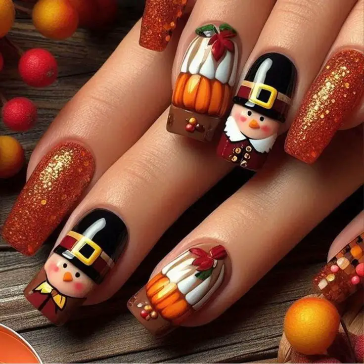 PUMPKIN-SPICE-THANKSGIVING-NAILS