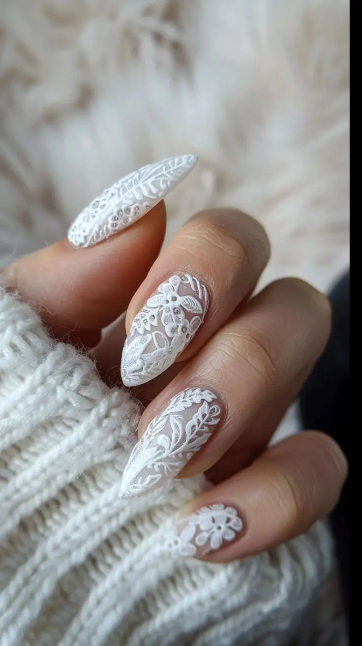 white-lace-nail-art