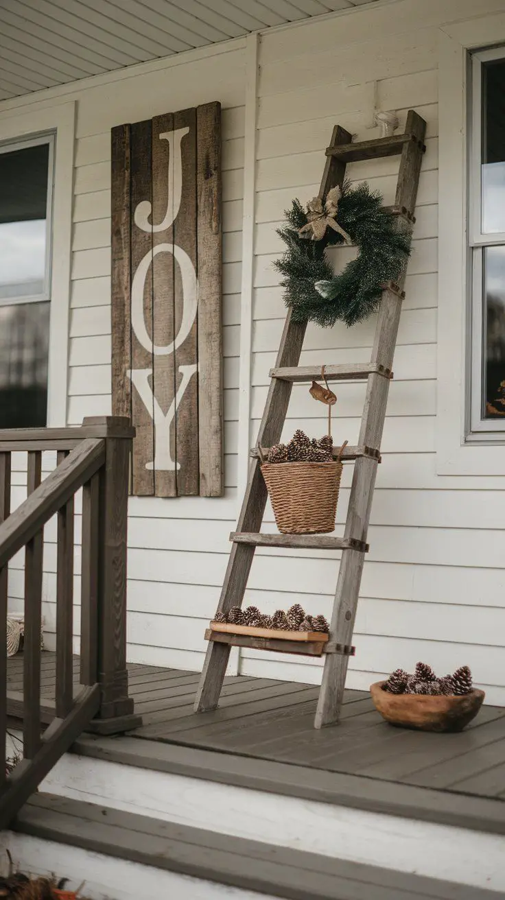 wooden-ladder-decor-small-porch-fall-decorating-ideas