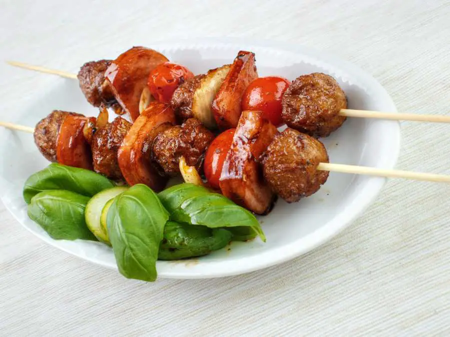 bbq-meatball-skewers