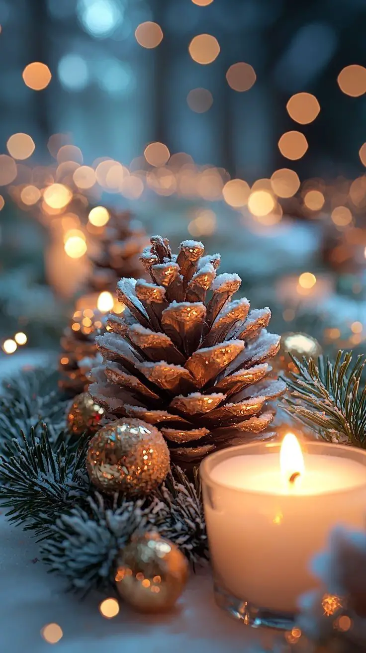 snowy-scene-fall-craft-eith-pinecone-for-kids-and-adult