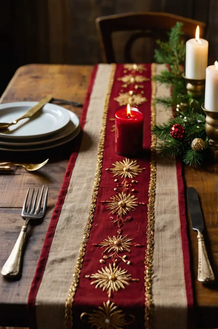 festive-table-runner-christmas-living-room