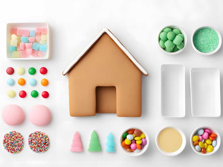 homemade-gingerbread house kits