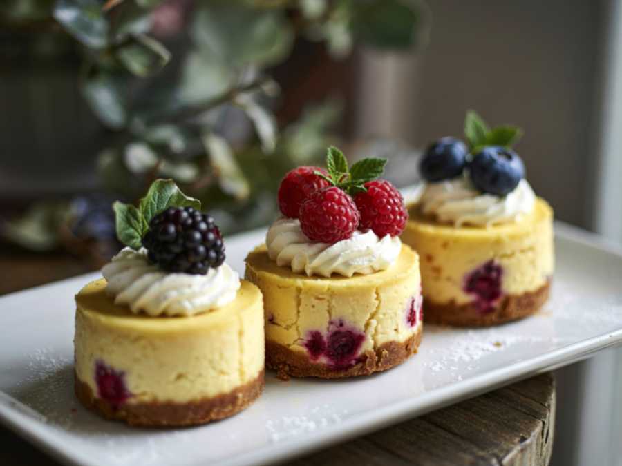 mini-cheesecake-with-holiday-topping