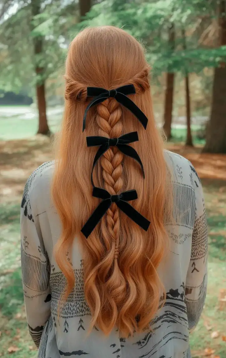 bow-layed-tree-braid-creative-christmas-tree-braid-hairstyle-ideas