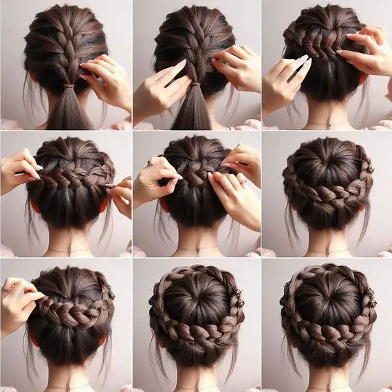 braided-crown-updo-holiday-party-hairtyle-tutorial