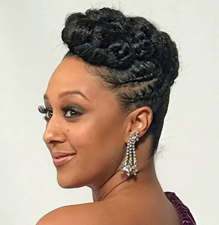 protective-updo-stunning-winter-hairstyle-for-black-women