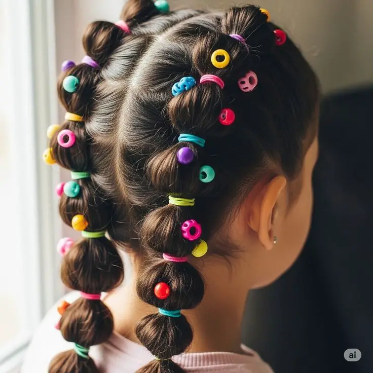 use-colorful-elastic-for-a-fun-pop-adorable-creative-christmas-tree-braid-hairstyle-ideas
