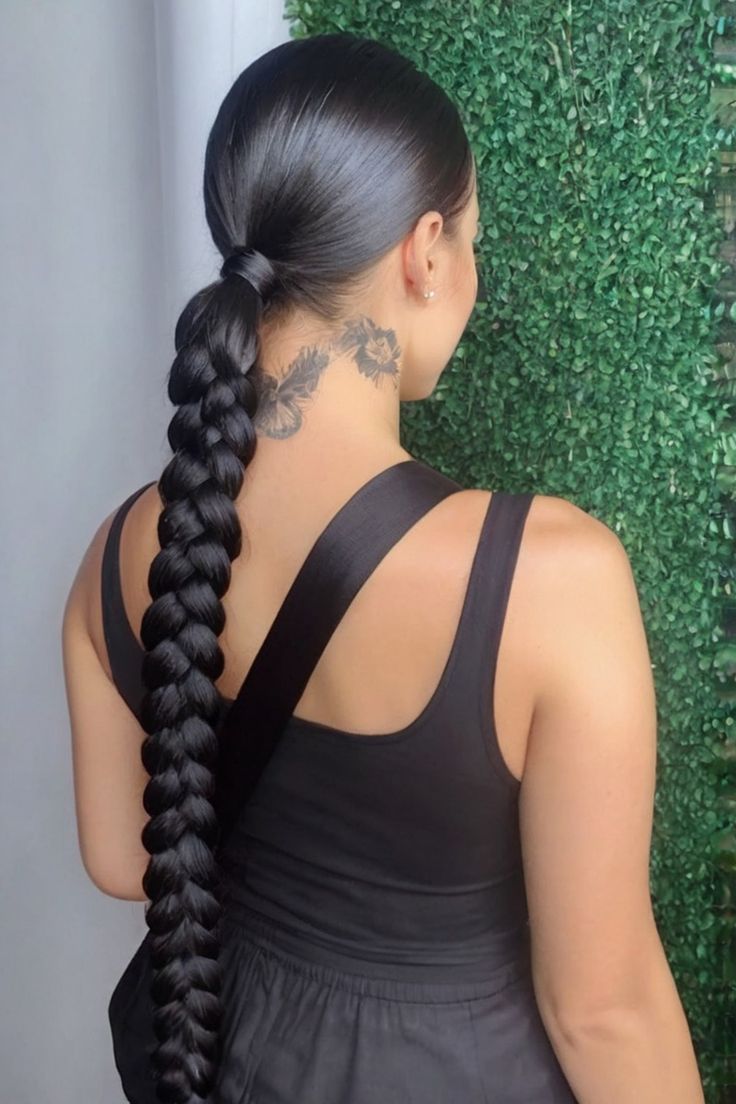 braided-low-ponytail-winter-hairstyle-ideas