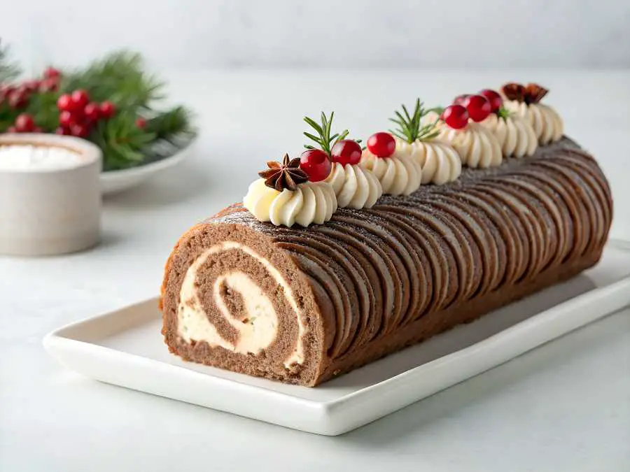 chocolate-yile-log-cheesecake-christmas-baking-ideas