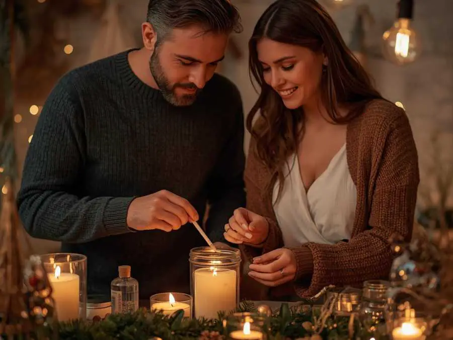 make-homemade-winter-candles-together-winter-engagement-photo-ideas