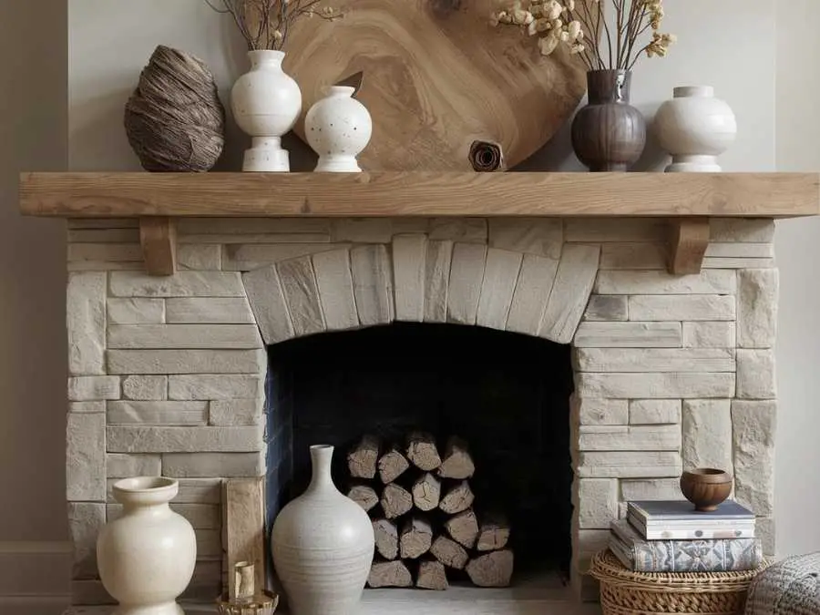mixed-texturex-for-visual-depth-christmas-fireplace-mantel-decor-ideas
