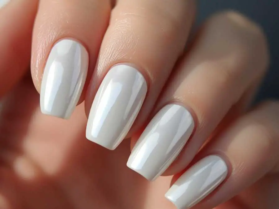 pearl-white-chrome-nails-winter-nail-ideas