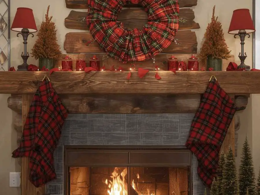 plaid-accents-for-a-cozy-cabin-feel