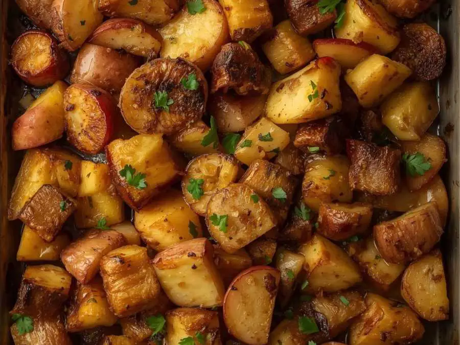 roasted-parsnip-and-apple-medley-vegan-christmas-dinner-ideas