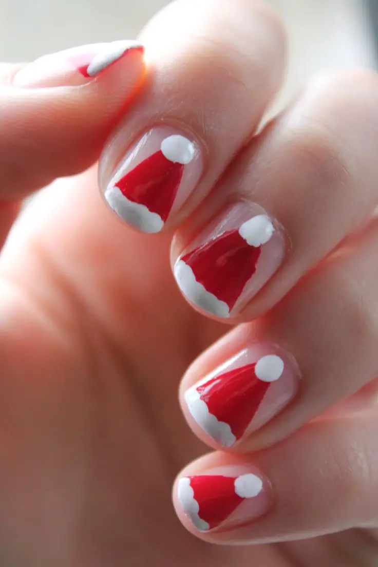 santa-hat-tips-red-christmas-nail-ideas