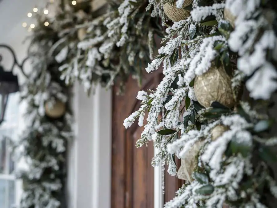 snow-dusted-greenery-garlands