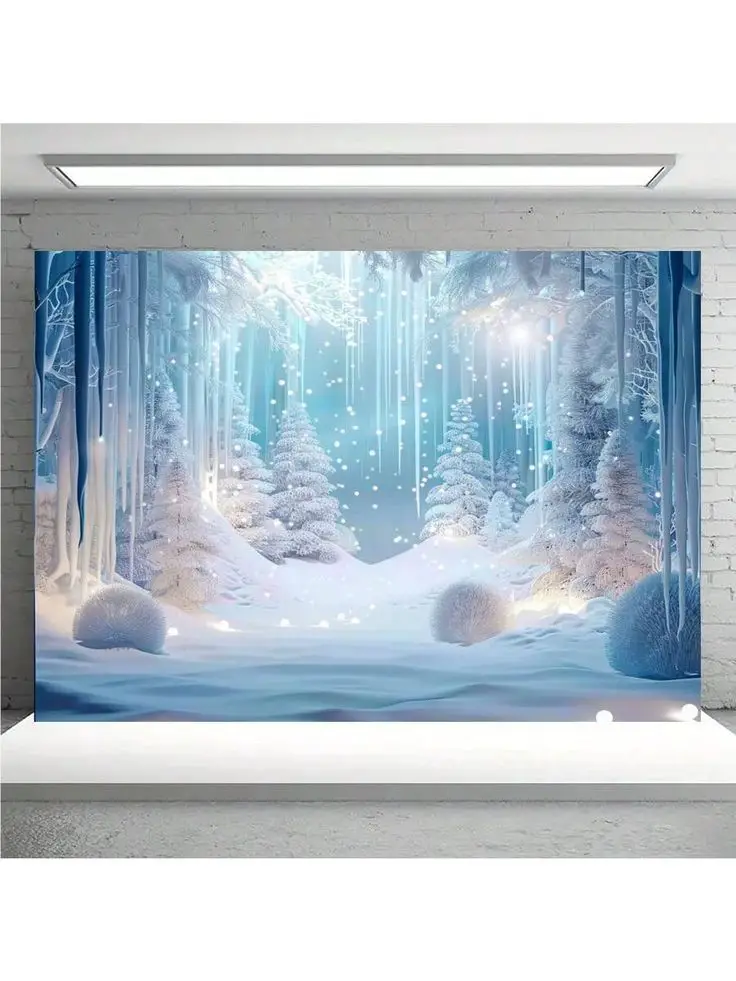 snowflake-backdrop-wall-captivating-winter-wonderland-party-ideas