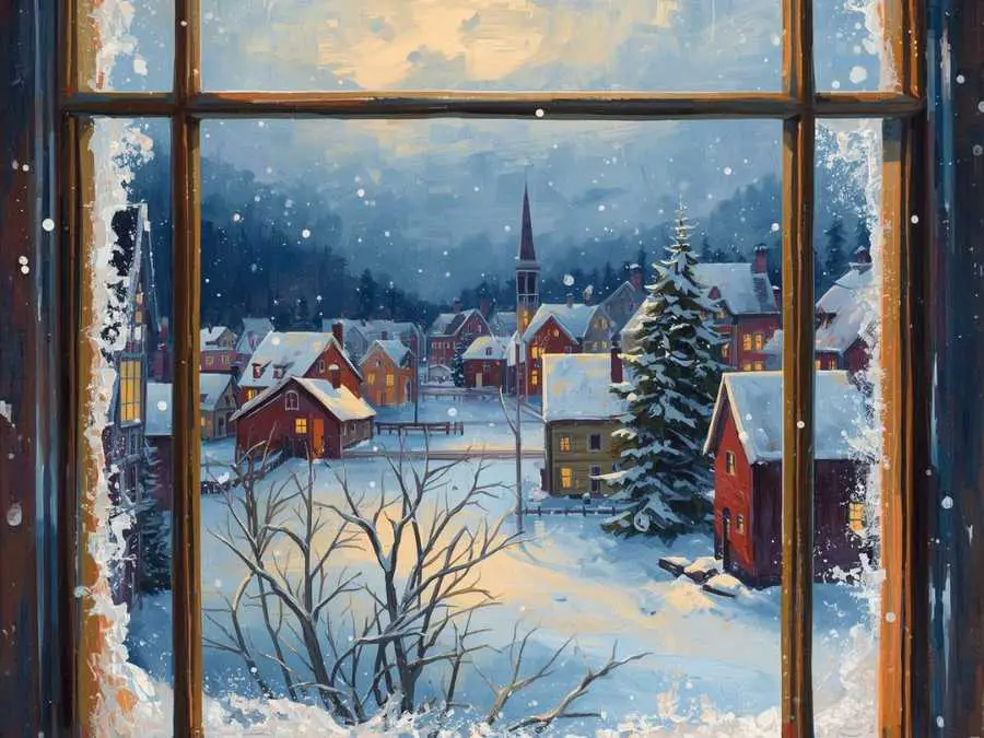 snow-village-windowscape-winter-craft-ideas