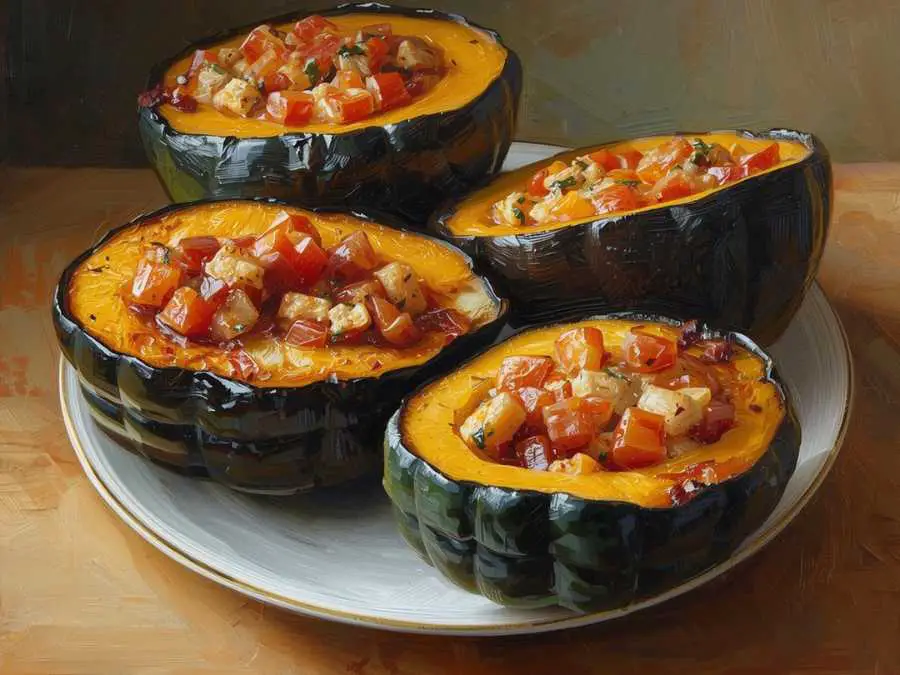 stuffed-acorn-squash-halves-christmas-dinner-ideas