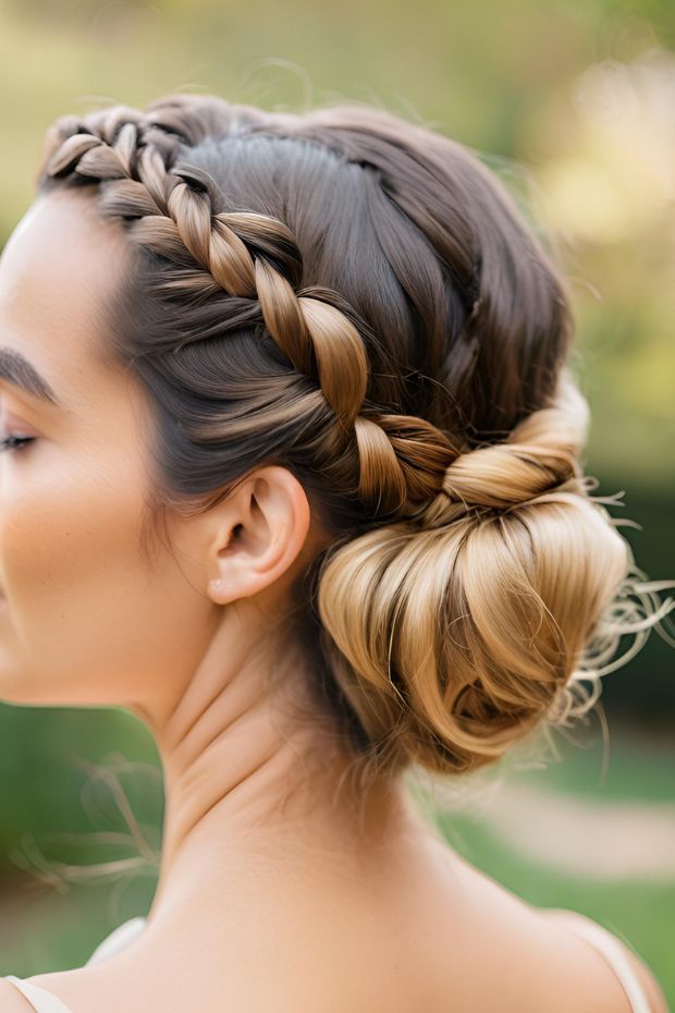 twisted-side-bun-winter-hairstyle-ideas