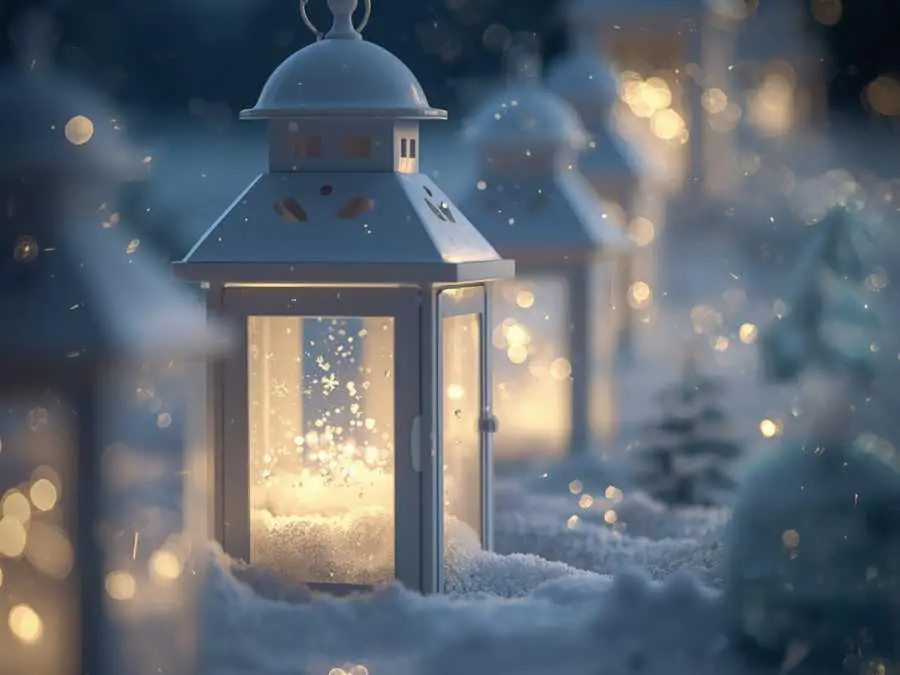 white-led-lanterns-filled-with-faux-snow