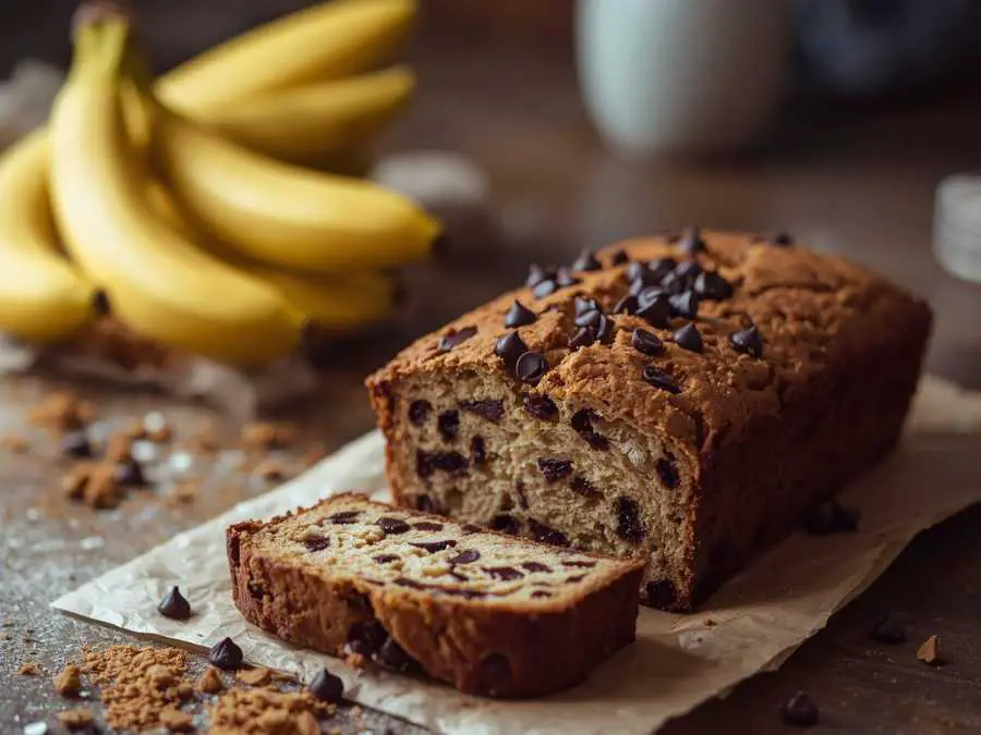 banana-bread-with-chocolate-chips-christmas-brunch-ideas
