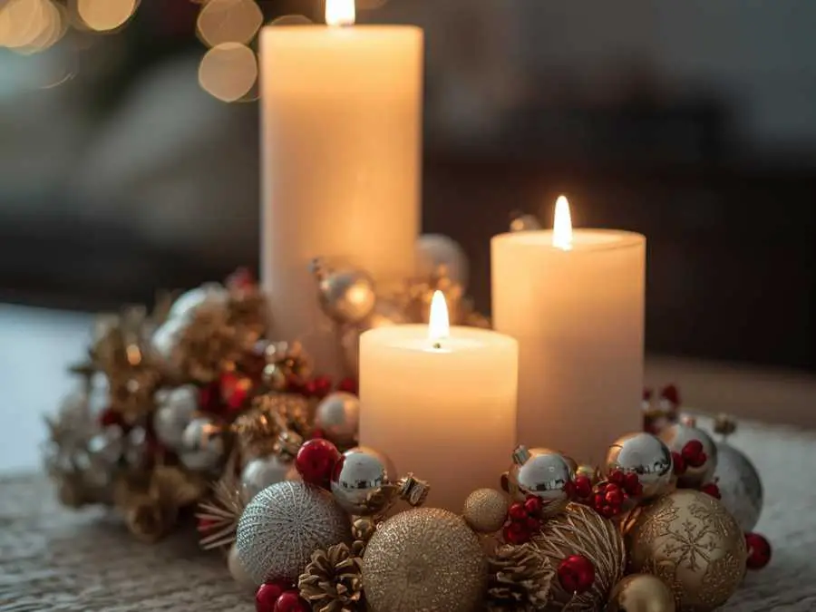 candle-and-ornament-clusters