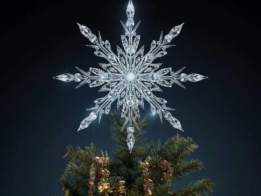 crystal-studded-tree-topper-glam-christmas-decor-ideas