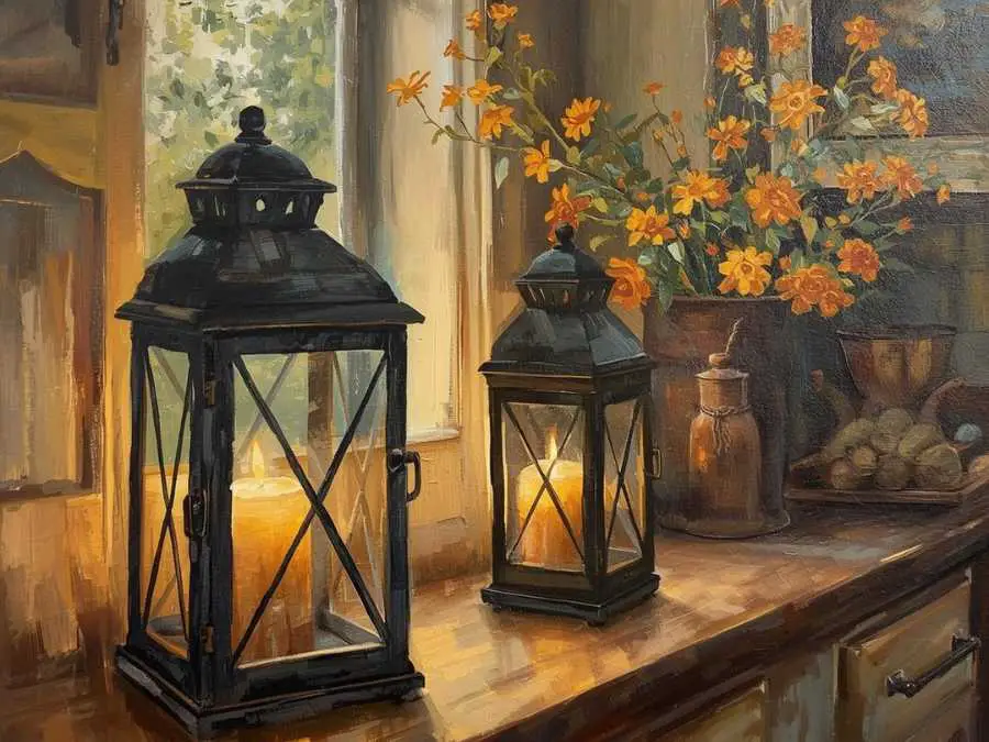 farmhouse-lanterns-with-warm-lights