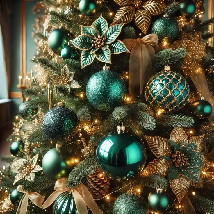 green-and-gold-ornament-mix
