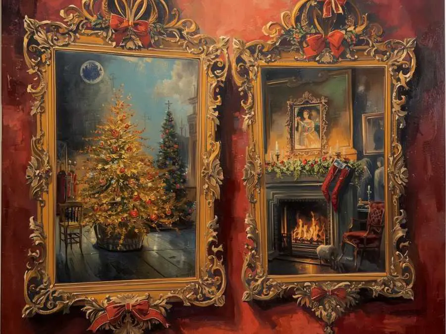 holiday-mirrors-green-and-gold-christmas-decor-ideas