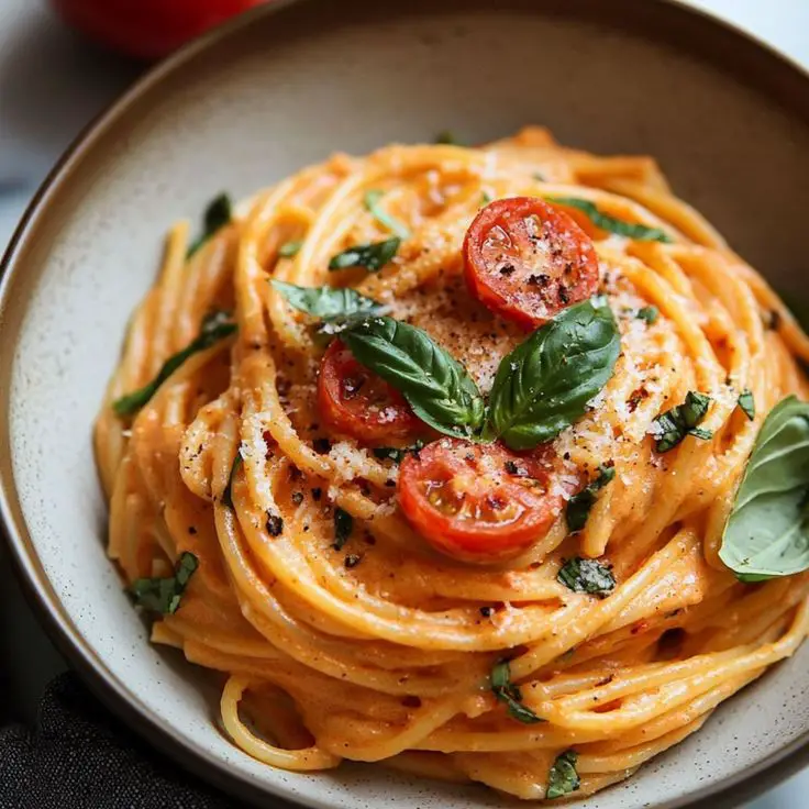 pasta-with-creamy-tomato-sauce