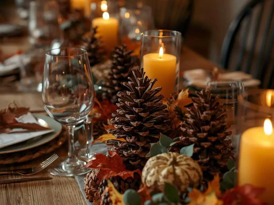 pinecone-centerpieces-farmhouse-christmas-decor-ideas