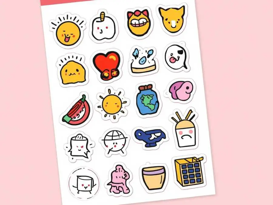 reusable-sticker-pad-with-simple-image