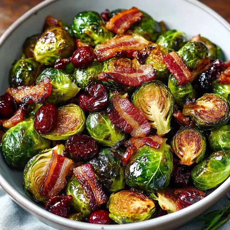 roasted-brussels-sprouts-with-bacon-and-cranberries