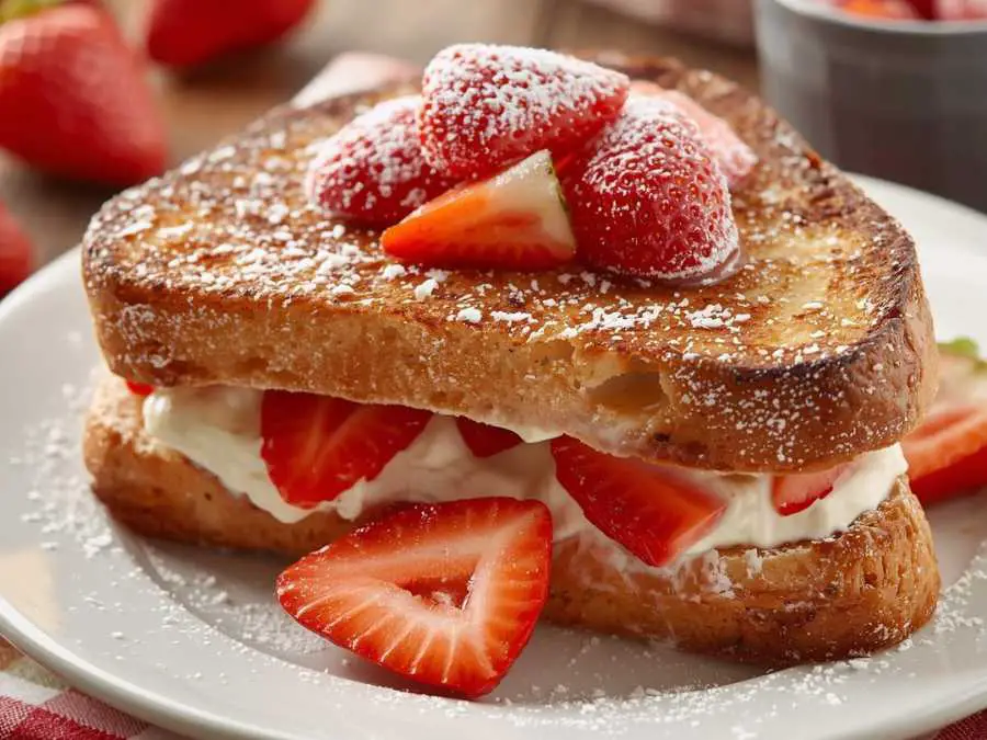 strawberry-cream-cheese-stuffed-french-toast-christmas-brunch-ideas