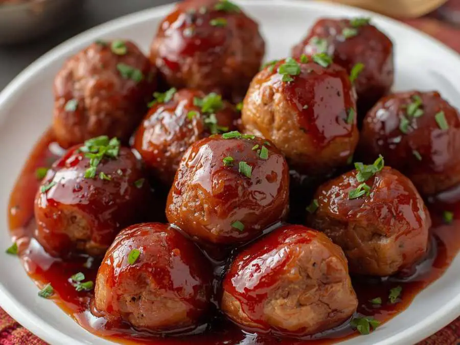 turkey-meatballs-with-cranberry-glaze-healthy-christmas-recipes